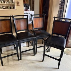 Bar stools, High top round table, Bed Headboard