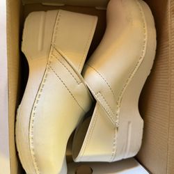 White Dansko Nursing Shoes