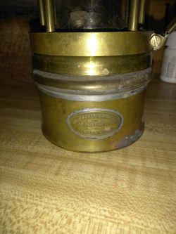 1920 wolf miners safety lamp