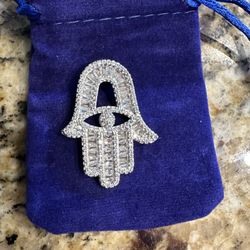 🔥👀🔥 Evil Eye Hamsa Hand Good Luck Charm Pendant Fatima