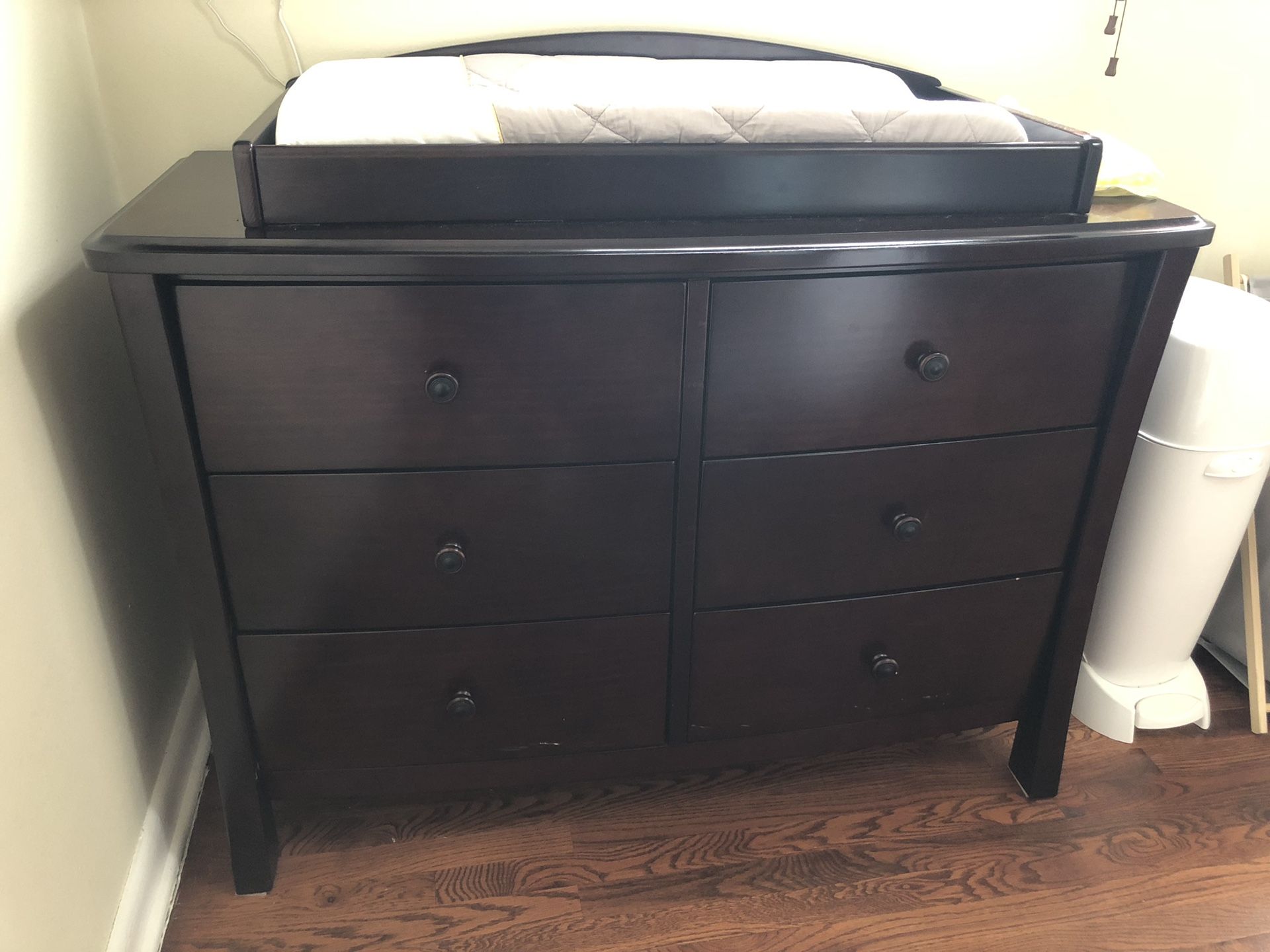 Drawer with changing table