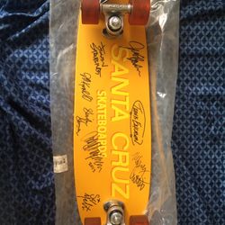 Signed Santa Cruz Skateboard 