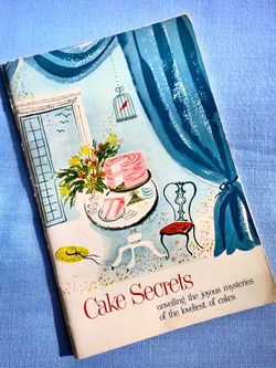 Cake Secrets – Vintage 1953 Baking Recipe Booklet – Illustrated Dessert Guide