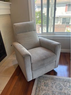 Grey Nursery Swivel Glider