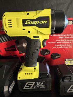 $575$. 18 V 1/2" Drive MonsterLithium Cordless Impact Wrench Kit (Hi-Viz)