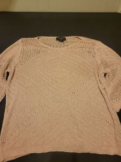 Women's Light Pink Crochet Top