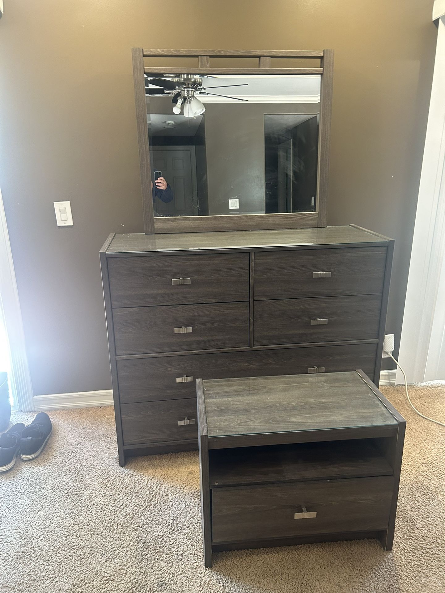 Nightstand And Dresser Set 