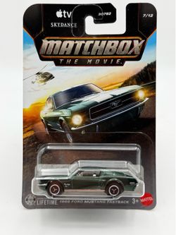 Matchbox 1:64 Scale Diecast Model Car - 1968 Ford Mustang Fastback