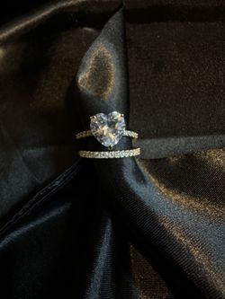 18k Gold Filled Promise Heart Ring Size7