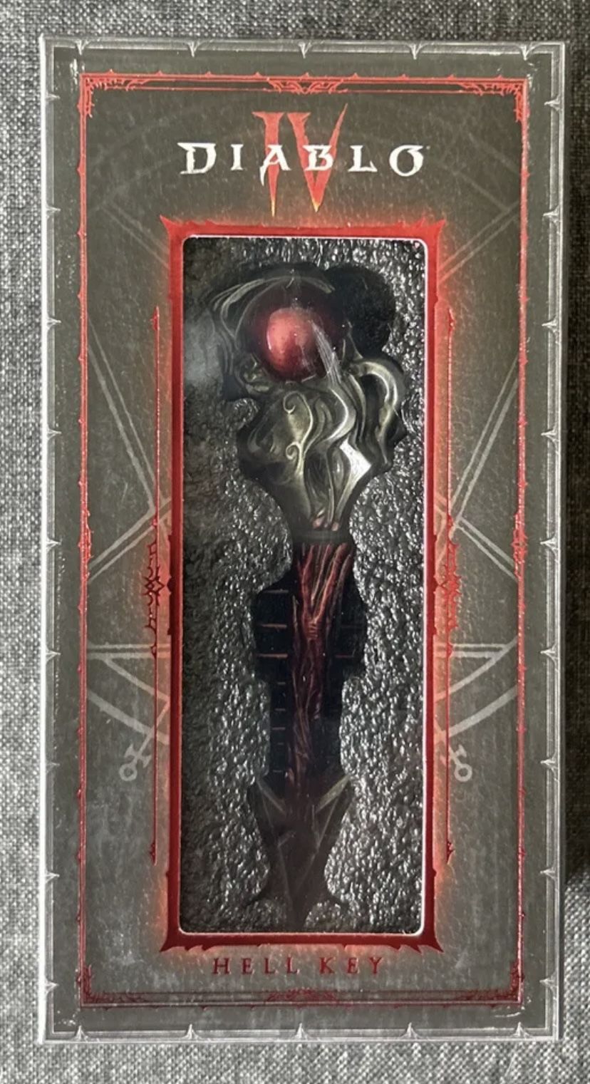 4 Collectables Hell Key Diablo IV Replica By Blizzard Diablo 2
