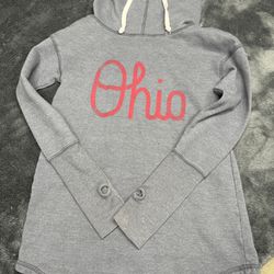 OHIO State High Neck Women’s XS Sweatshirt in good shape. Sleeves have holes for thumbs.   
