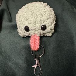 Crochet Frog Keychain 