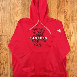 Wisconsin Badgers Adidas Sewn Hoodie Size 2XL
