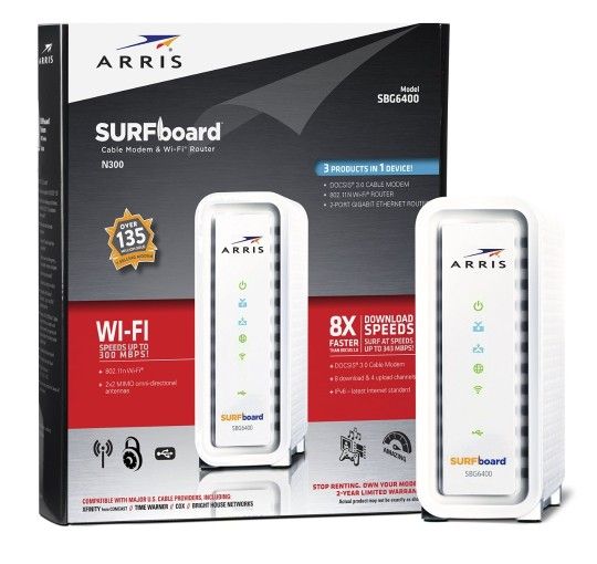 ARRIS SURFboard Cable Modem And Router