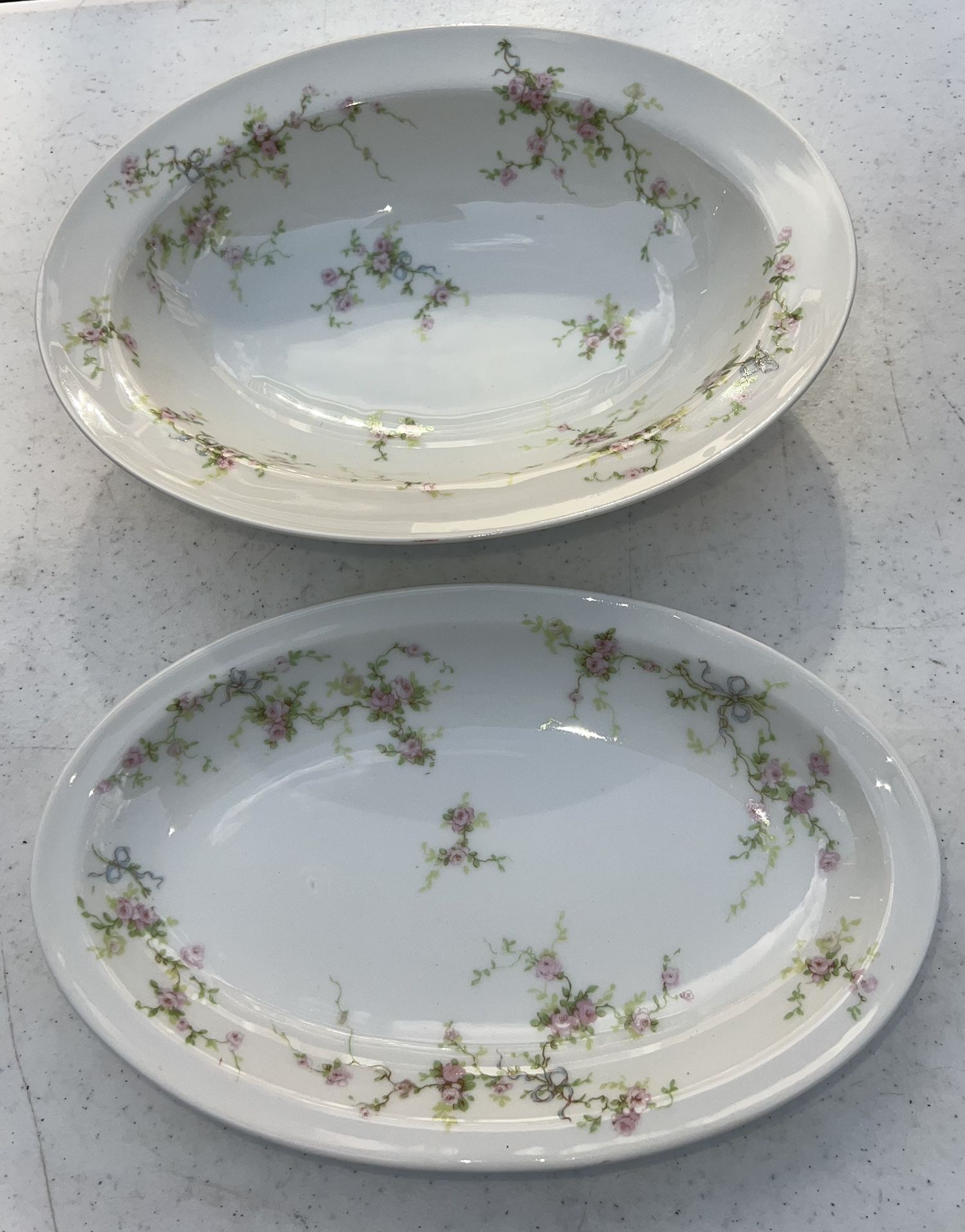 2 Theodore Havilland Limoges France Oval Serving Bowls Da