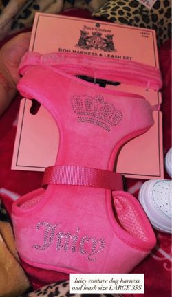 Juicy couture Dog harness and leash