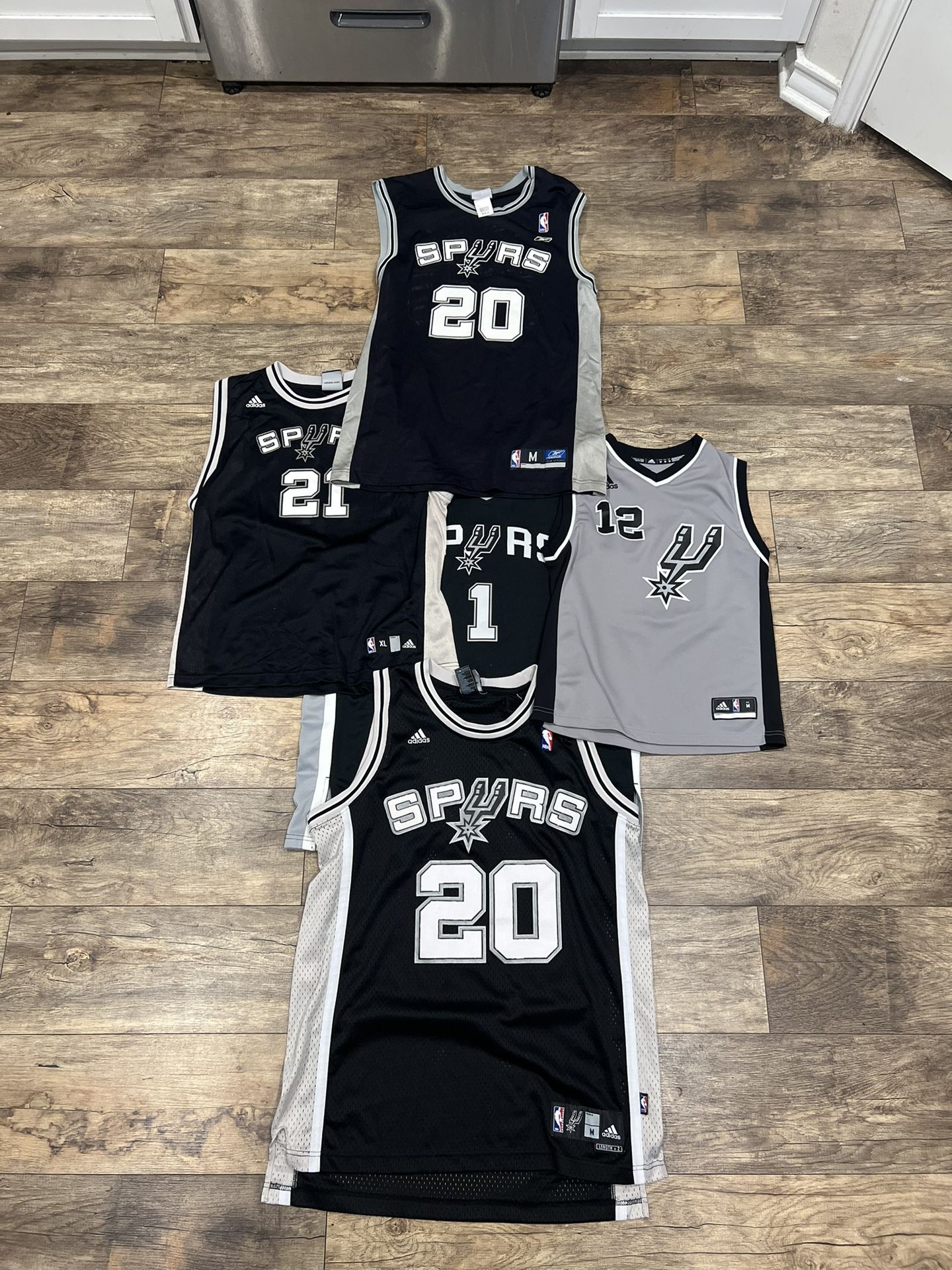 Old Signed Spurs Warmup Shirt and Jerseys