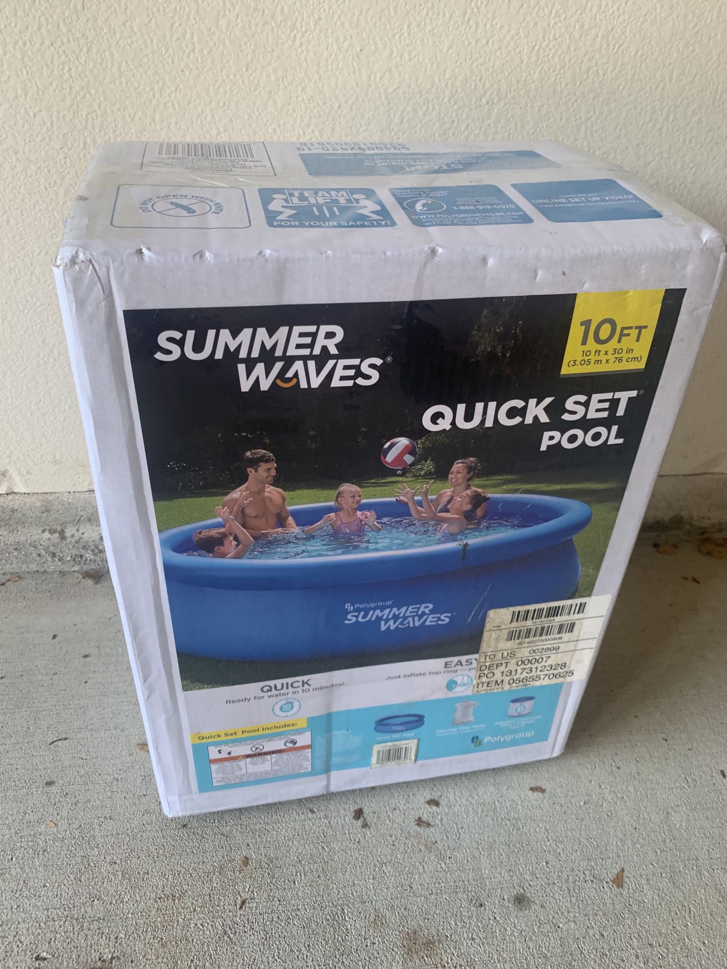 Summer Waves 10x30” Pool