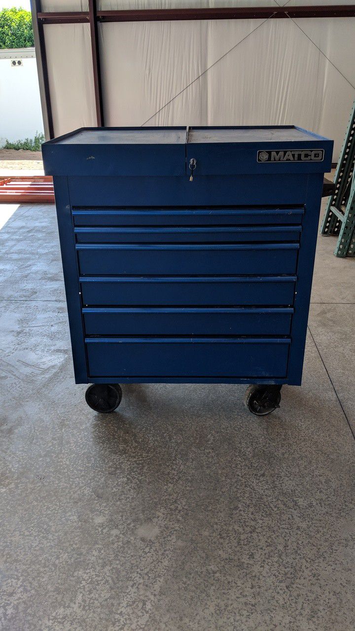 Matco 6 drawer rolling mechanics tool box/ tool cart