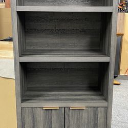 Bookshelf w/ 2 Door Cabinet 