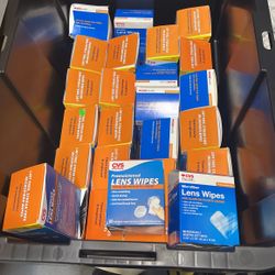 27 Boxes Of lens Wipes - $5 Each