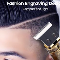 Skin Scrubber Professional Mens Hair Clippers Hair Trimmer with Combs Guards and LED Display Rechargeable Hair Clipper Professional Haircut & Grooming