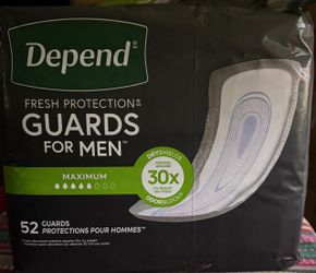 Depend For Men Maximum Dry 52 Count