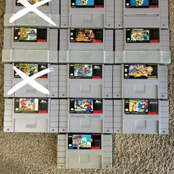 Super Nintendo SNES Super Mario Games 