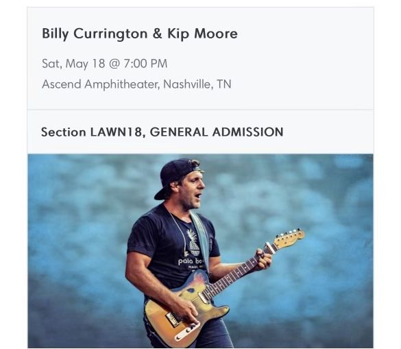 Billy Currington Concert Tickets