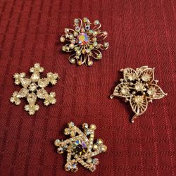 SPARKLING RHINESTONE BROOCH/PINS