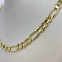 Gold Chain Figaro 14K New 