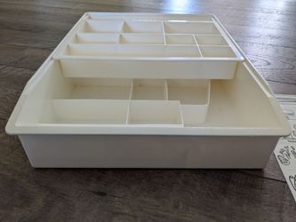 Junk Drawer Organizer Double Decker Used w/ New Original Lables.