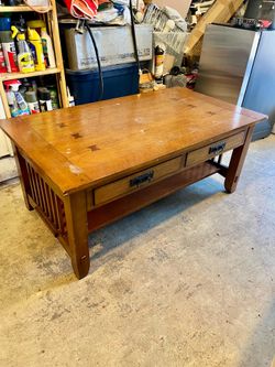 Nice heavy Duty Wood 48” coffee table