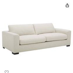 Amazon Brand - Stone & Beam Westview Extra Deep Down Filled Couch, 89"W Sofa, Cream