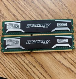 16GB (2x8GB) Ballistix 1600mhz Gaming DDR3 UDIMM