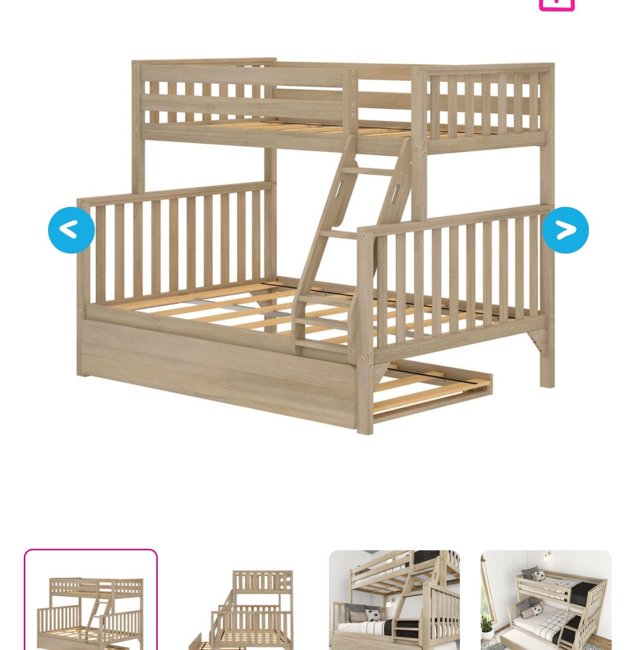 White Triple Bunk Bed