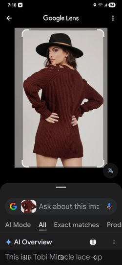 Brand New Burgundy Turtleneck Lace Up Mini Dress Sweater Size 0