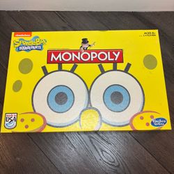 Spongebob Squarepants Monopoly Board Game 2014 Nickelodeon Complete