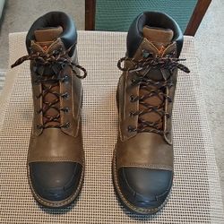 Yelang Men's Steel Toe Safety Work Boot Slip Resistant Utility Shoes 12 EW