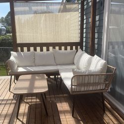 🌿 Gently Used YITAHOME 4-Piece Patio Furniture Set – $300 (Beige) 🌿