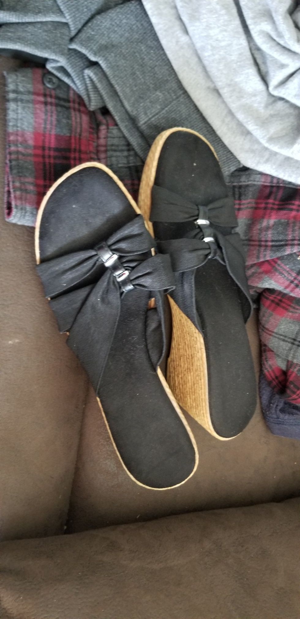 Slip on wedges size 8