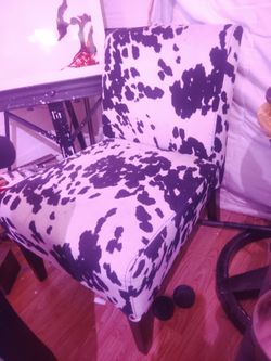 Cow hide chair