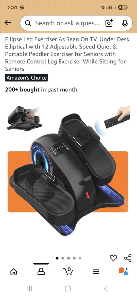 Ellipse LEG exerciser