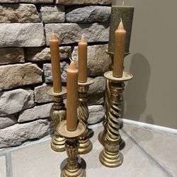 Gold Candle Holders