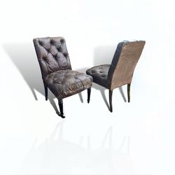 PAIR OF ANTIQUE SIDE CHAIRS  