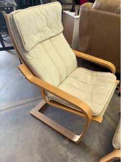 IKEA chair and ottoman