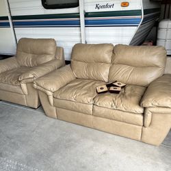 Matching chair and loveseat 