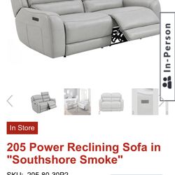 Zero Gravity Lumbar Power Recliner W USB Charging Ports For All Devices, Leather, Full Recline Like A Bed And Even Farther Back. 