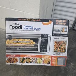 Ninja - Foodi 8-in-1 Digital Air Fry Oven, Toaster, Flip-Away Storage, Dehydrate, Keep Warm - Stainless Steel