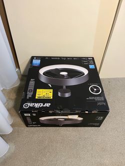 Open box. Never installed or used Artika Austin 23" LED Fandelier / Ceiling Fun.
